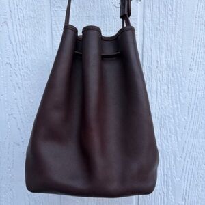 Vintage COACH  Brown Leather Bucket Bag